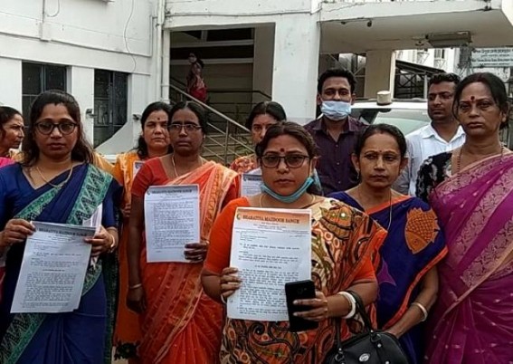 BMS placed deputation to DM with various demands on Women's Day BMS placed deputation to DM with various demands on Women's Day